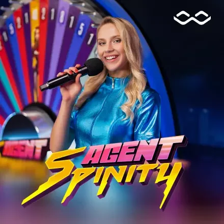 Agent Spinity live dealer game tile in the Spinsopotamia Casino lobby
