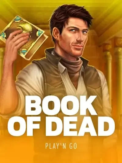 Book of Dead slot game tile in the Spinsopotamia Casino lobby