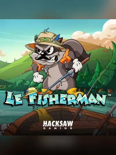 Le Fisherman slot game tile in the Spinsopotamia Casino lobby